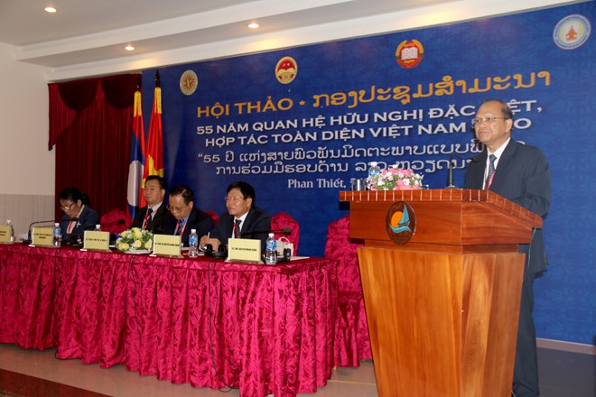 Seminar spotlights 55 years of Vietnam-Laos special ties holds in Phan Thiet