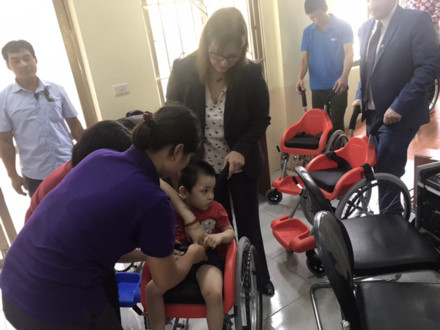 Israeli Embassy donates 100 wheelchairs to children with disabilities