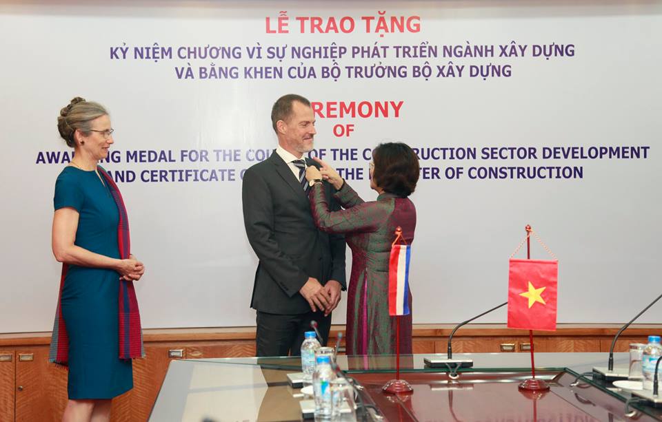 First Secretary of Netherlands Embassy presented with two Ministries’ Medals