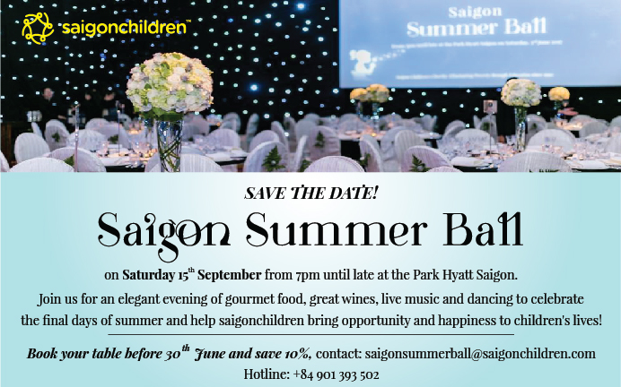 Saigon Children's Charity to hold 10th charitable event in September