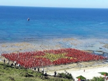 record number of persons sing national anthem in ly son island