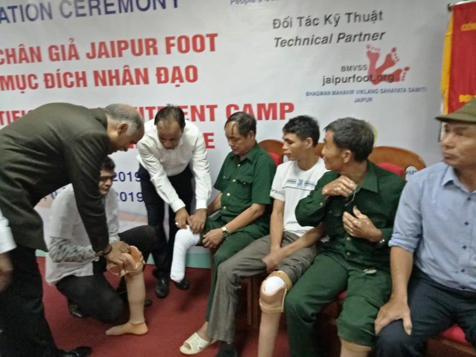 Jaipur Foot Artificial Limb Fitment Camp opened in Yen Bai