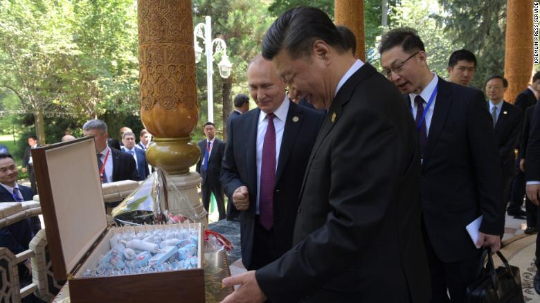 Chinese President Xi gets Russian ice cream from President Putin for his birthday