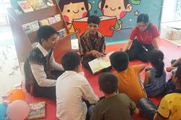 save the children promotes reading habits among children