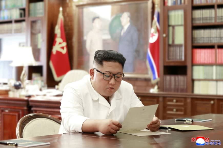 North Korean leader Kim Jong Un receives an “excellent” letter from President Trump