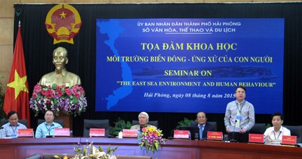 seminar on east sea environment and human behaviour