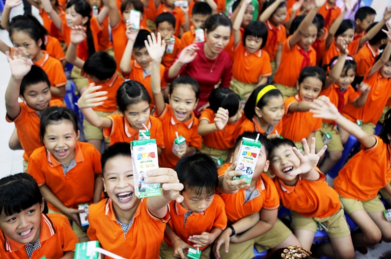 Children in Bac Ninh to benefit from school milk program