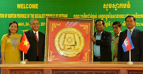 kon tum supports rattanakiri province cambodia in building healthcare education facilities