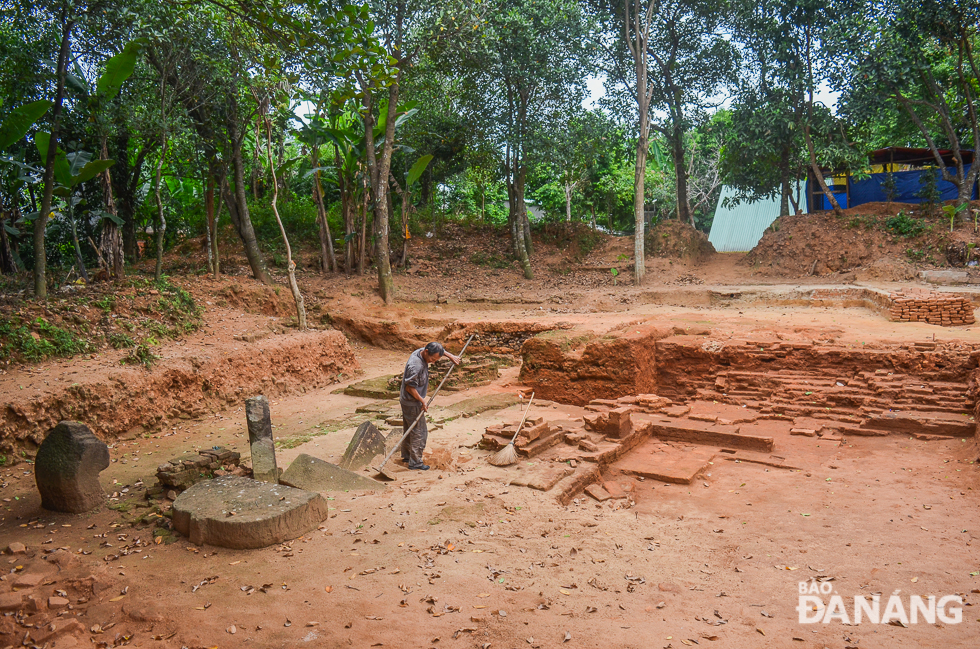 new findings of champa era relic site in da nang announced