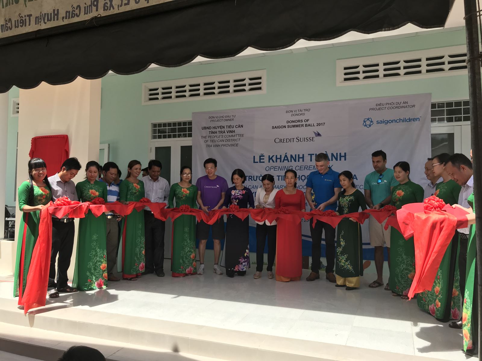 SCC, Credit Suisse build school in Tra Vinh province