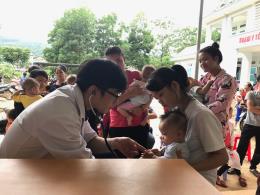 over 1000 children in hoa binh received free heart check up