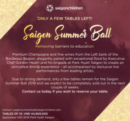 saigon childrens charity to hold 11th saigon summer ball in september