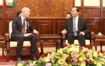 President Tran Dai Quang receives WVI President Kevin Jenkins