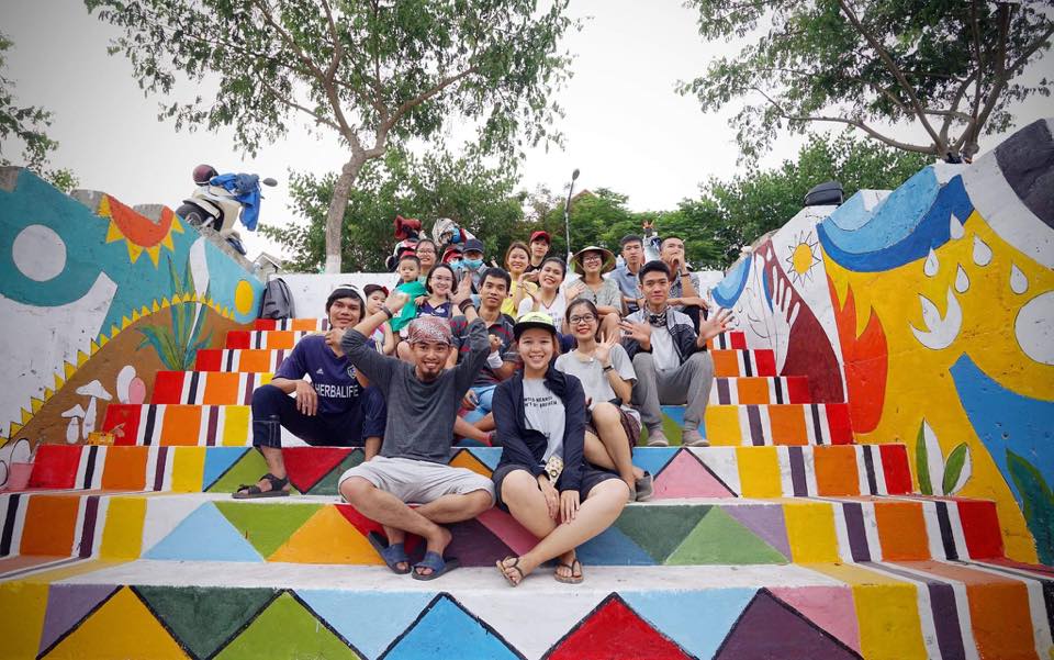 students turn da nangs river side into art space