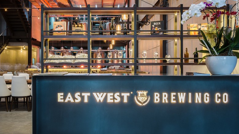 East West Brewing Company&#39;s set up.