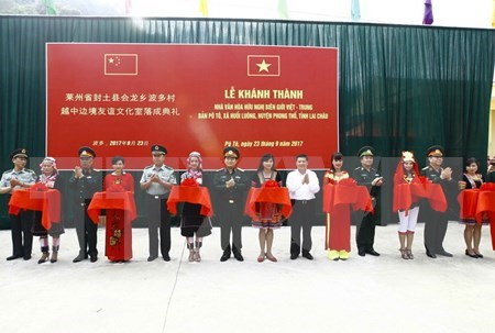 vietnam china border friendship cultural house inaugurated in lai chau