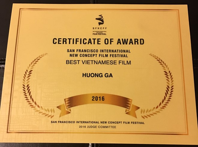 Vietnamese film honoured at San Francisco Int’l New Concept Film Festival 2016
