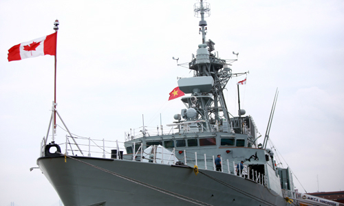 Canadian Pacific fleet warship arrives in Ho Chi Minh city