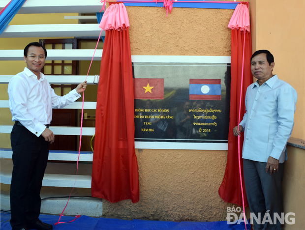 da nang salavan school inaugurated