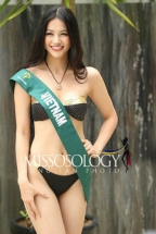 Vietnam's girl wins silver medal at Miss Earth’s swimsuit event