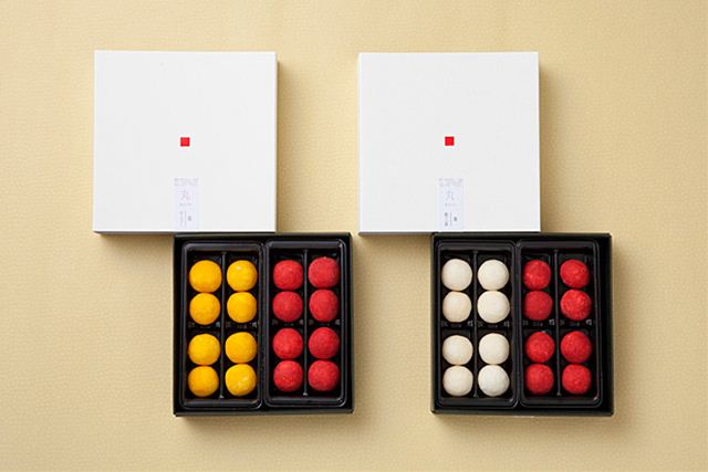 fancy japanese sweets in boxes