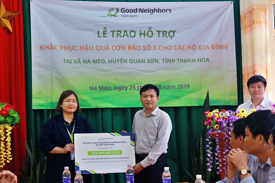 GNI sends aid to Thanh Hoa’s storm victims