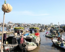 Cai Rang floating market: Serious pollution