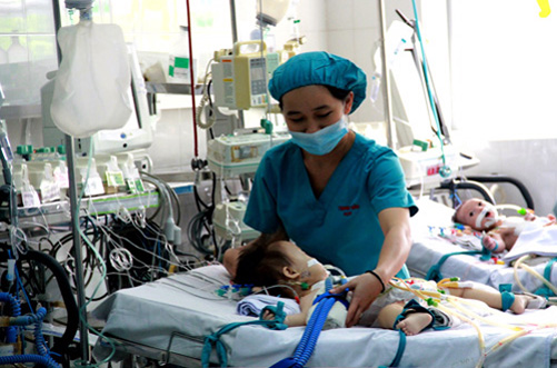 hai phong city children have access to heart surgery technique