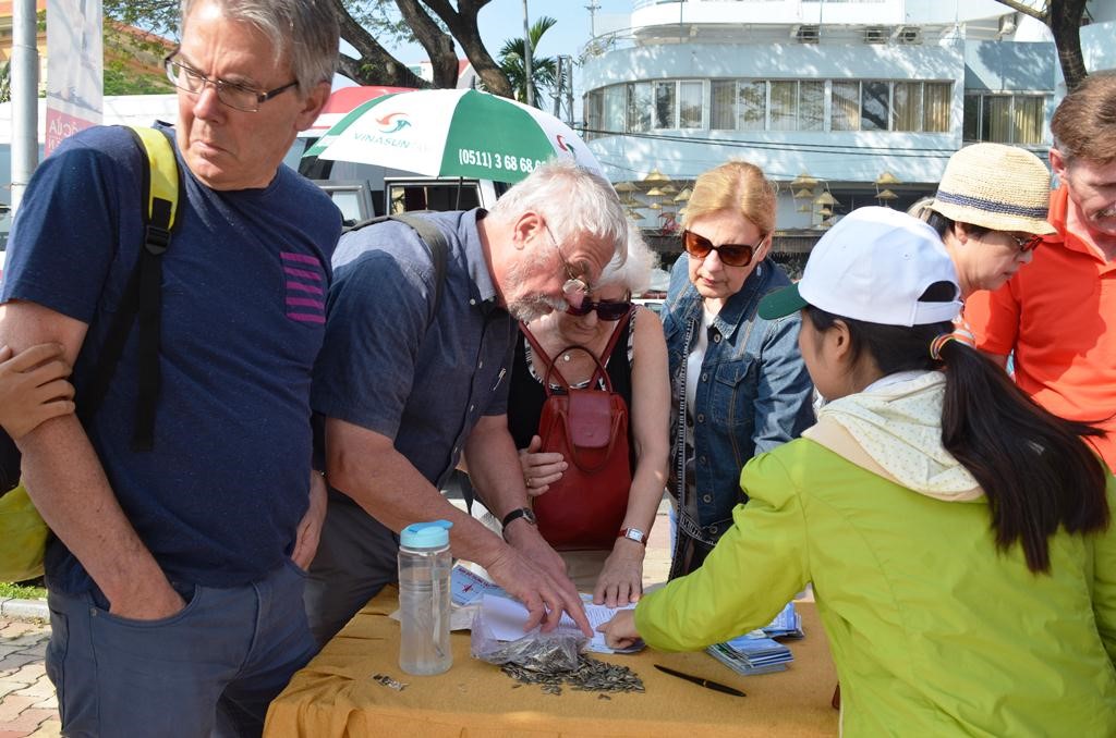 over 1200 maritime tourists arrive in da nang