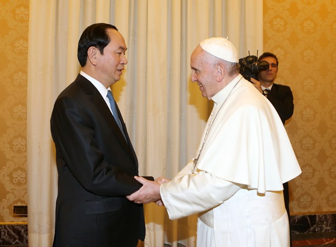 Pope Francis welcomes Vietnamese leader’s visit to Vatican