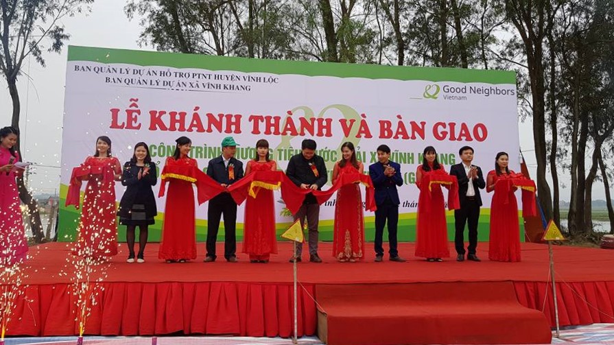 GNV sponsors Vinh Khang commune (Thanh Hoa) VND3.6 - billion sewage outfall