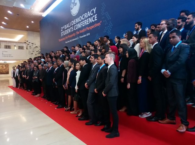 young vietnamese attend democracy conference in indonesia